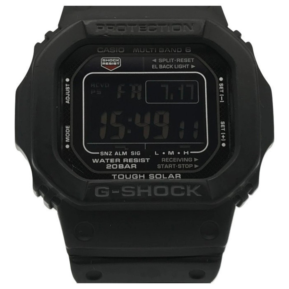 CASIO G-SHOCK 5600 Series Men's Digital Tough Solar Radio-Controlled Watch, B...